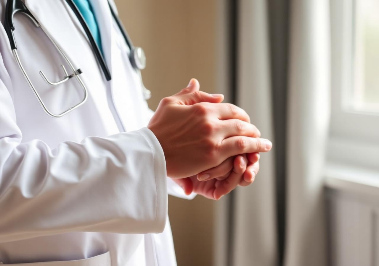 Doctor with patient